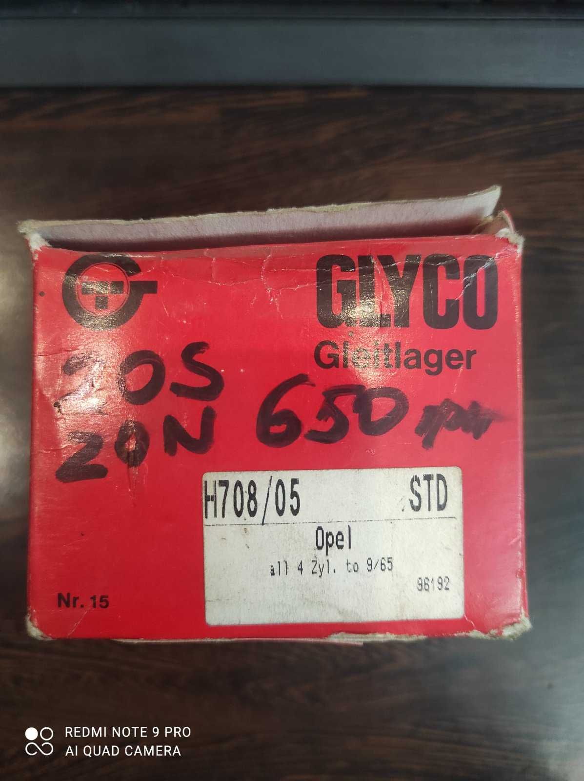 Вкладыши коренные GLYCO FEDERAL MOGUL H708/05 Opel Omega A C 24NE STD