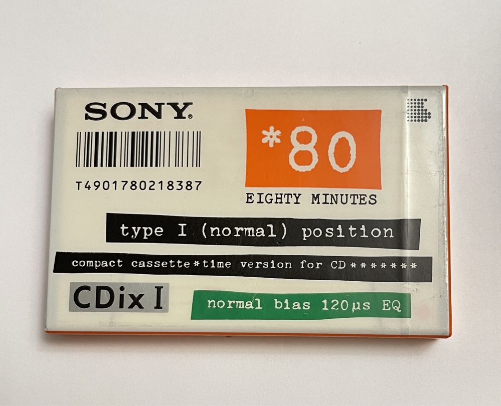 Kaseta magnetofonowa Sony 80 CDix I japońska Japan