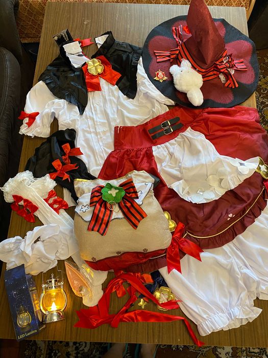 Косплей костюм відьми клі з геншин імпакт genshin impact klee cosplay