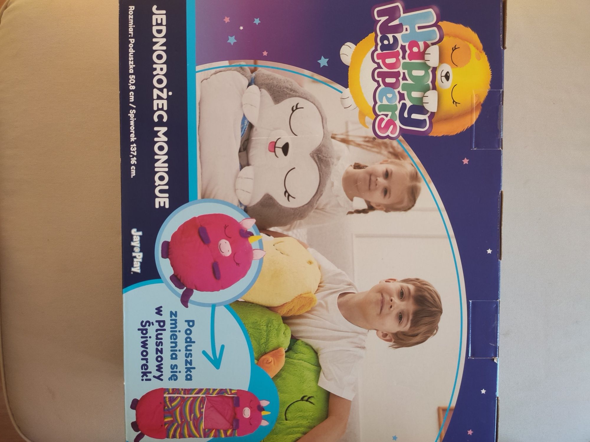 Nowy TM Toys Śpiworek Happy Nappers jednorożec