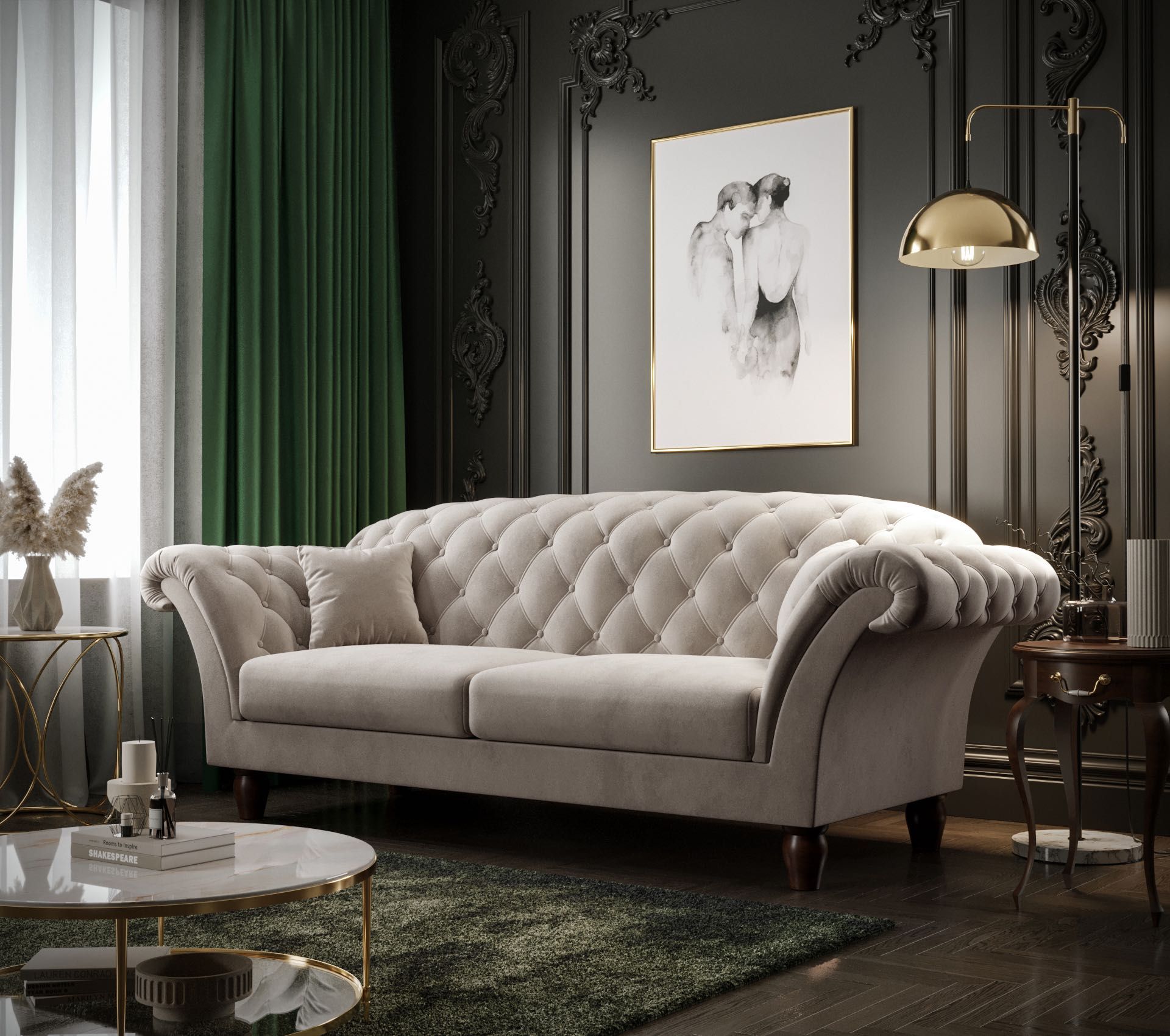 Kanapa Sofa Valentino Chesterfield EN Meble