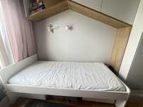 Łóżko ikea 90 x 200 biale Slakt