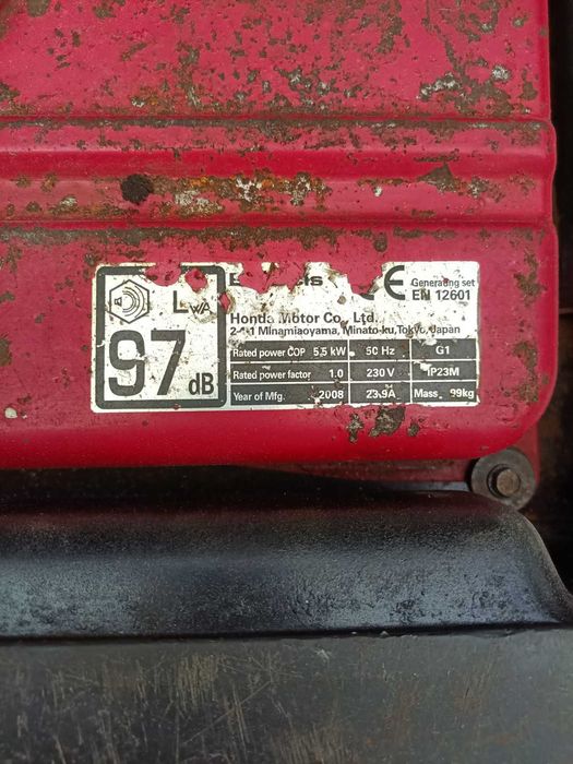 Honda EM 65 IS Profesjonalny agregat prądotwórczy generator 6,5 kW