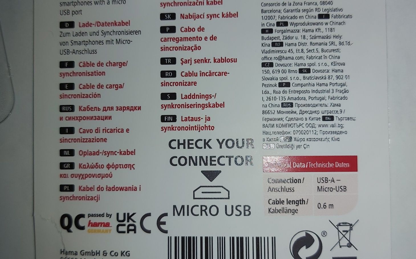 Ładowarka kabel do ładowania telefonu i synchronizacji USB