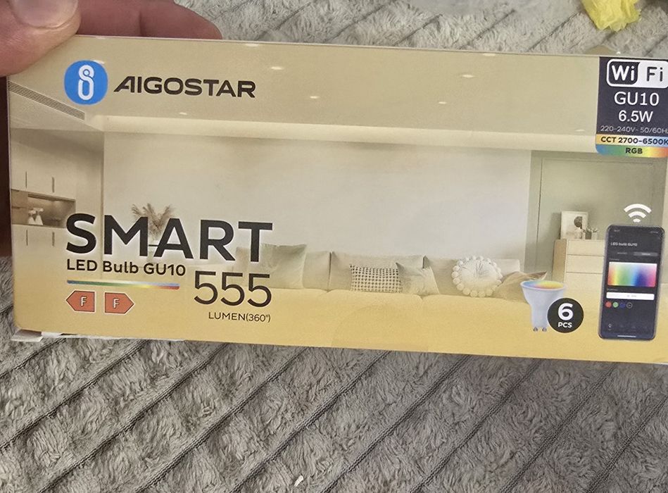 Inteligentne żarówki LED  6szt SMART WI-FI 6.5W RGB