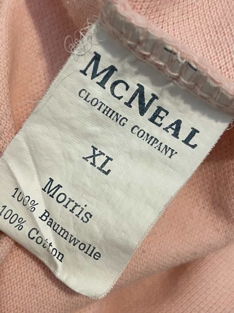 Mc Neal XL różowa męska koszulka krótki rękaw polo t-shirt