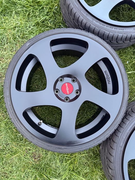 Felgi Rotiform 5x112 TMB 8.5x19 ET45 czarne Audi VW Golf A3 S3