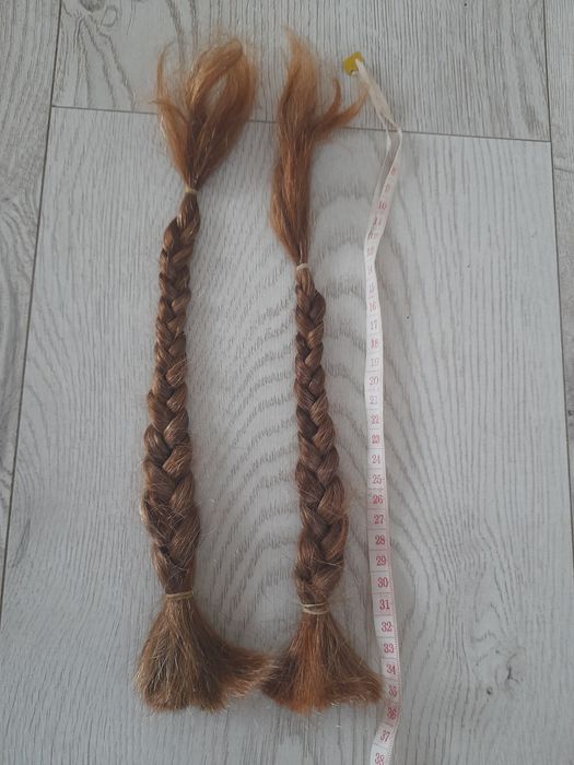 2x warkocz wlosy naturalne farbowane