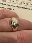 Pierścionek złoty z brylantem 0.71 ct