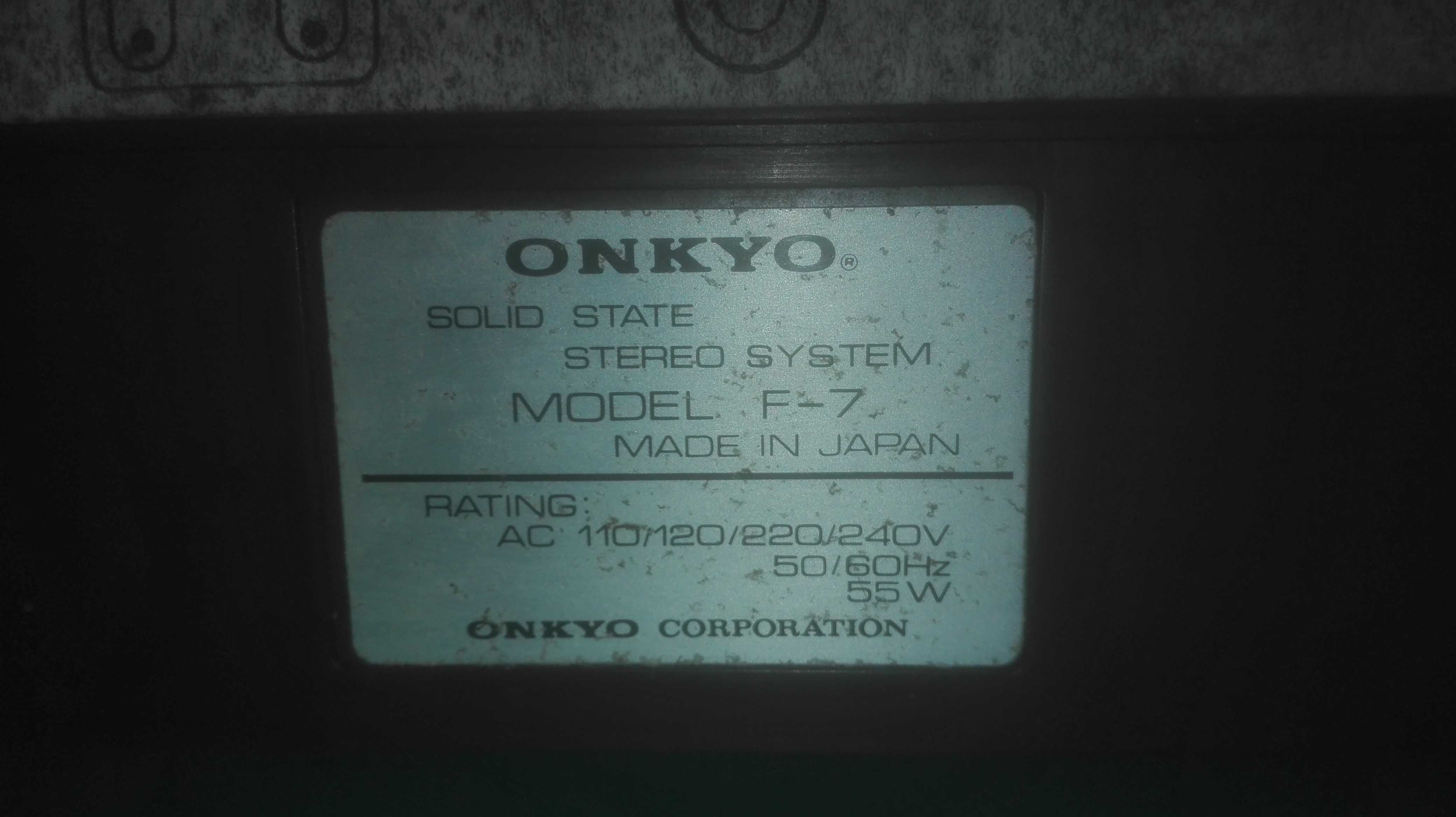 Aparelhagem Onkyo F-7