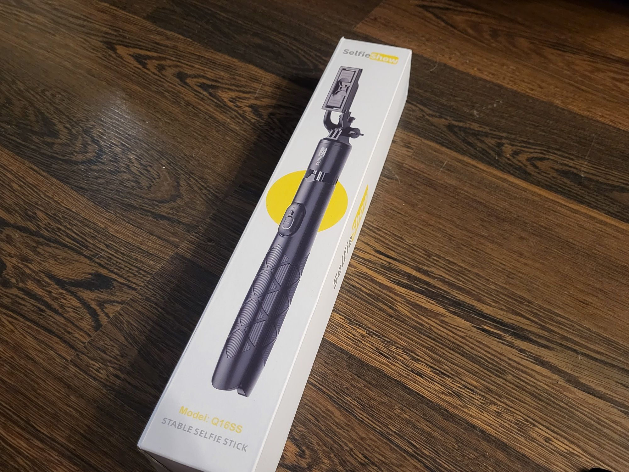 Selfie Stick kijek SelfieShow z pilotem Q16SS rotacyjny czarny