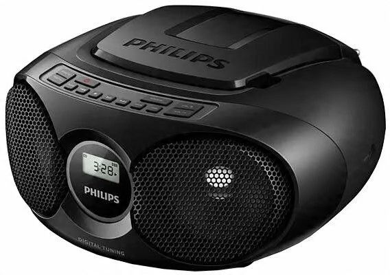 outlet radioodtwarzacz radio fm philips az 215b-cd czarny