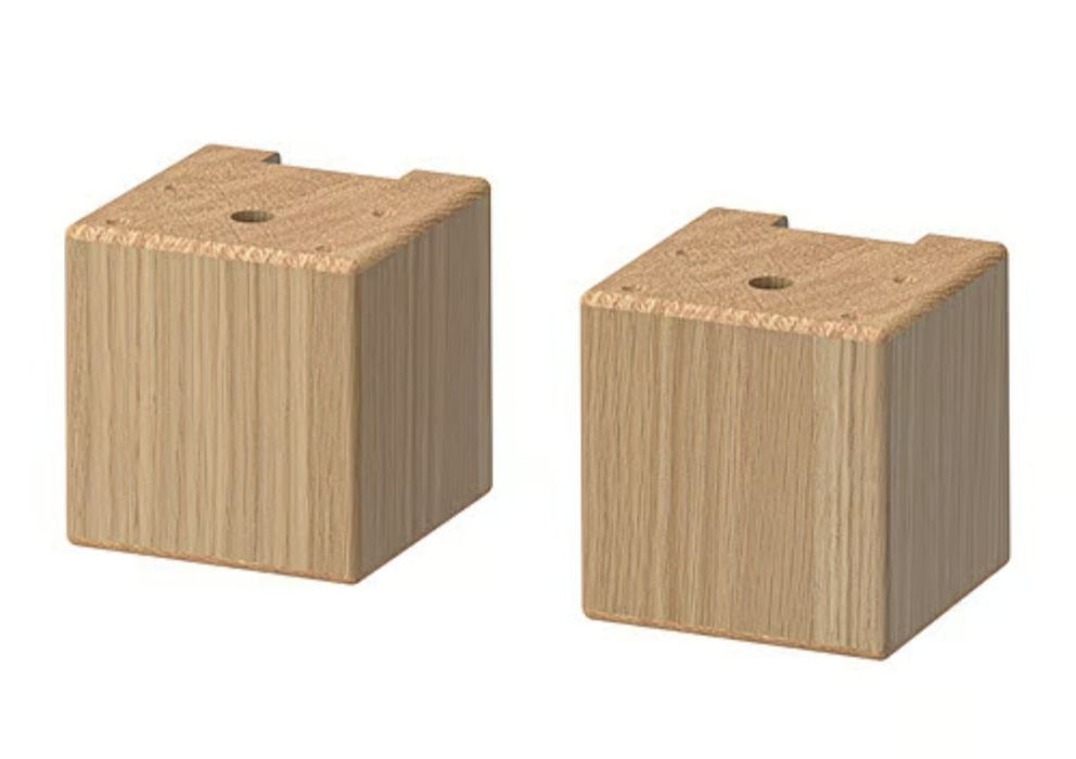 FORSBACKA przednia noga, 8 cm, dąb