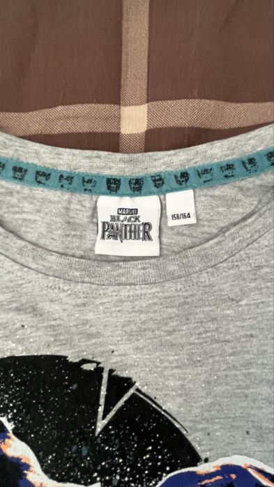 T-shirt Marvel Black Panther cinzenta 158/164
