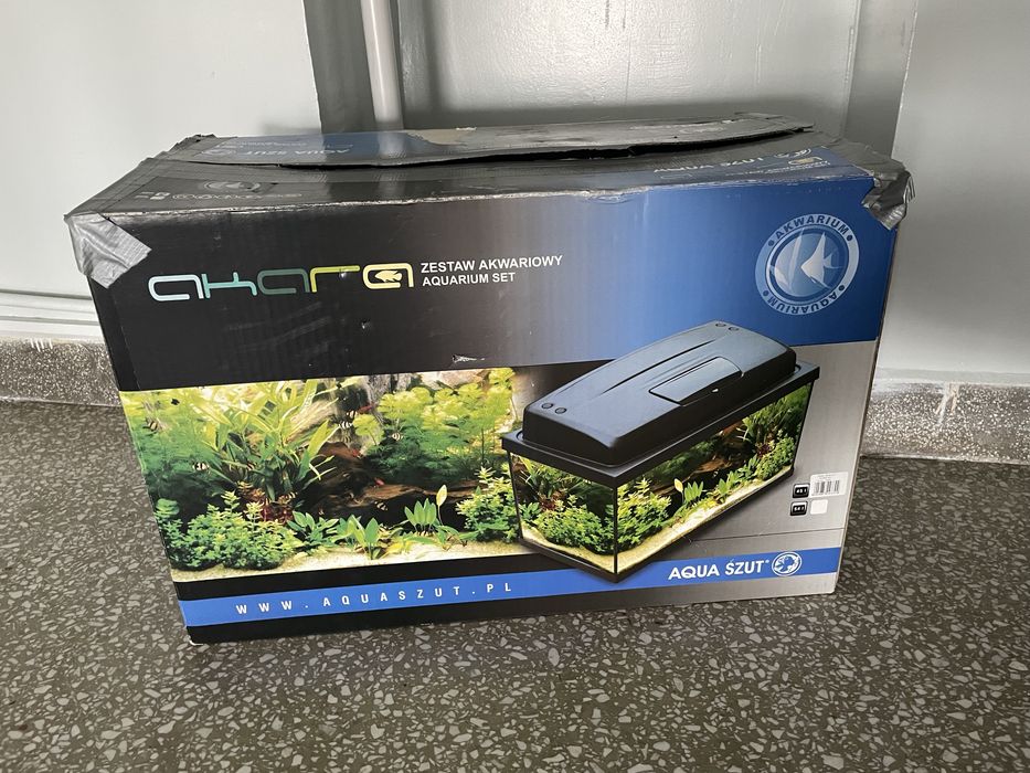 Zestaw akwariowy Akara Aqua Szut, akwarium 45l 60x30x30