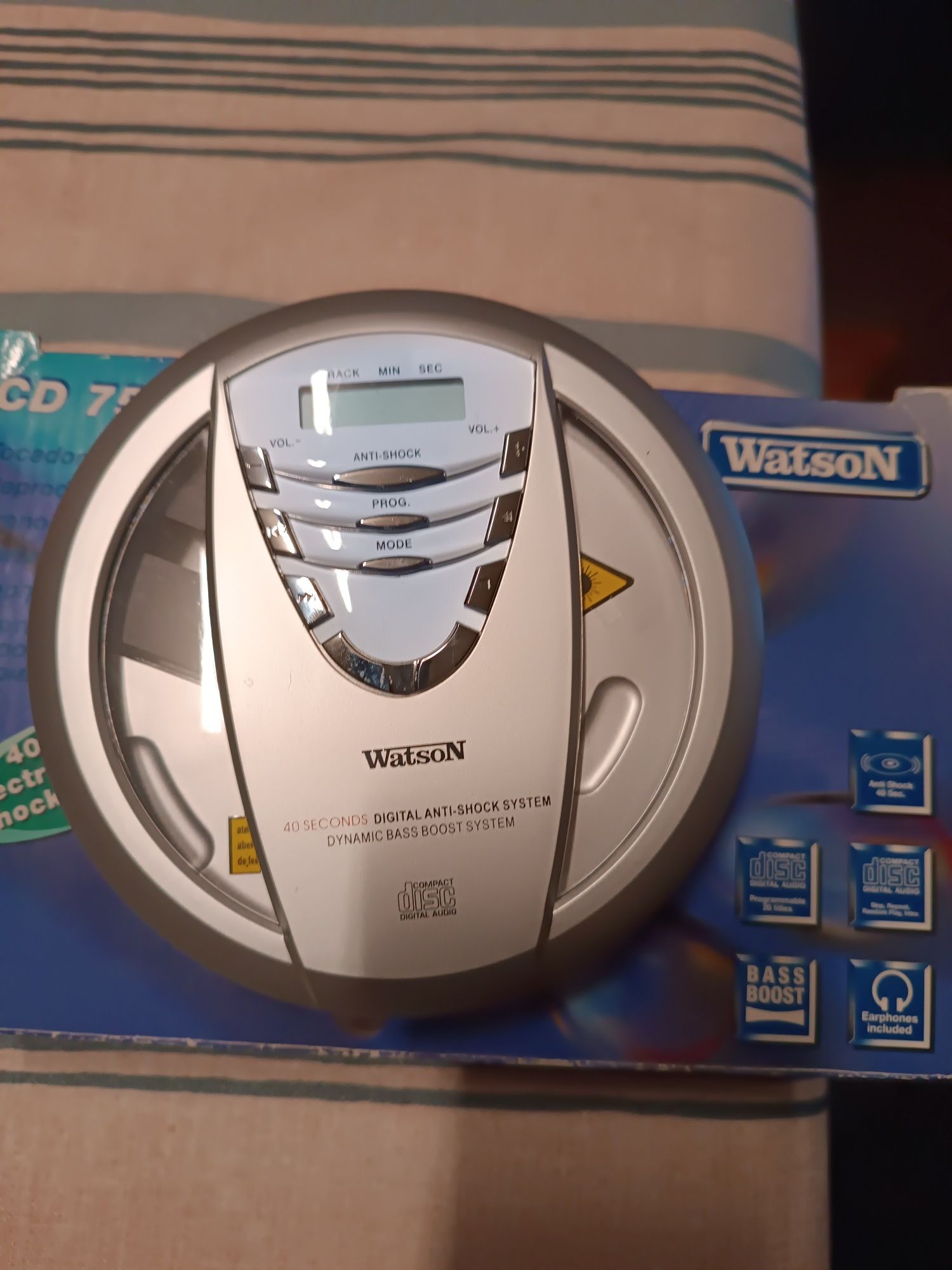 Leitor CD portátil Watson 7541