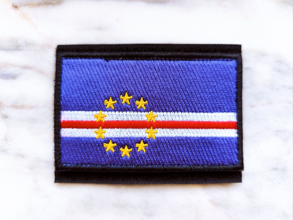 Cabo Verde - Bandeira Patch com velcro