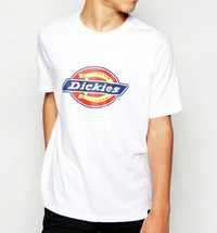 Мужские футболки Dickies дикис черная белая унисекс на подарок Дiкiс