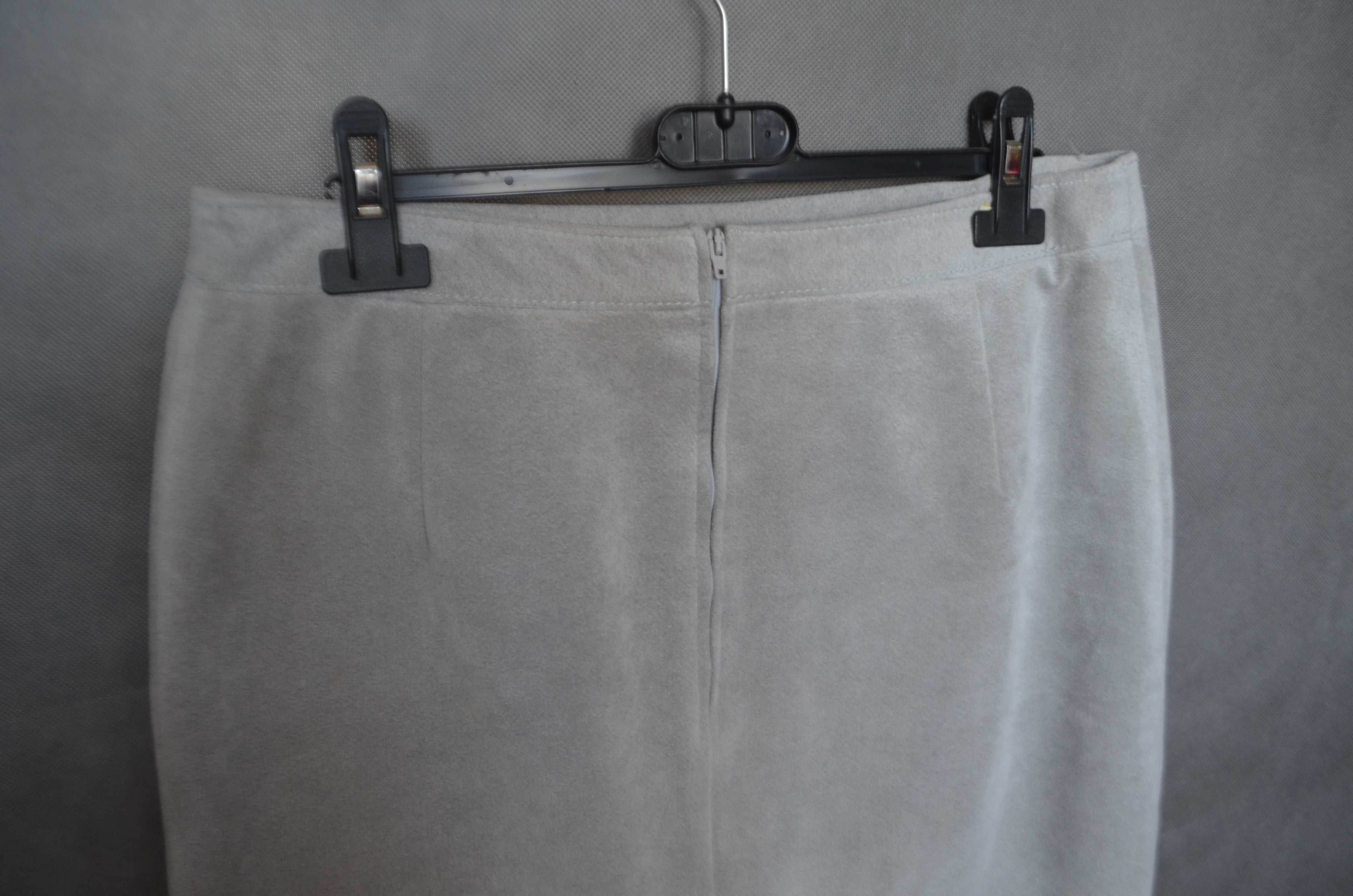 spódnica prosta ala zamsz 40L