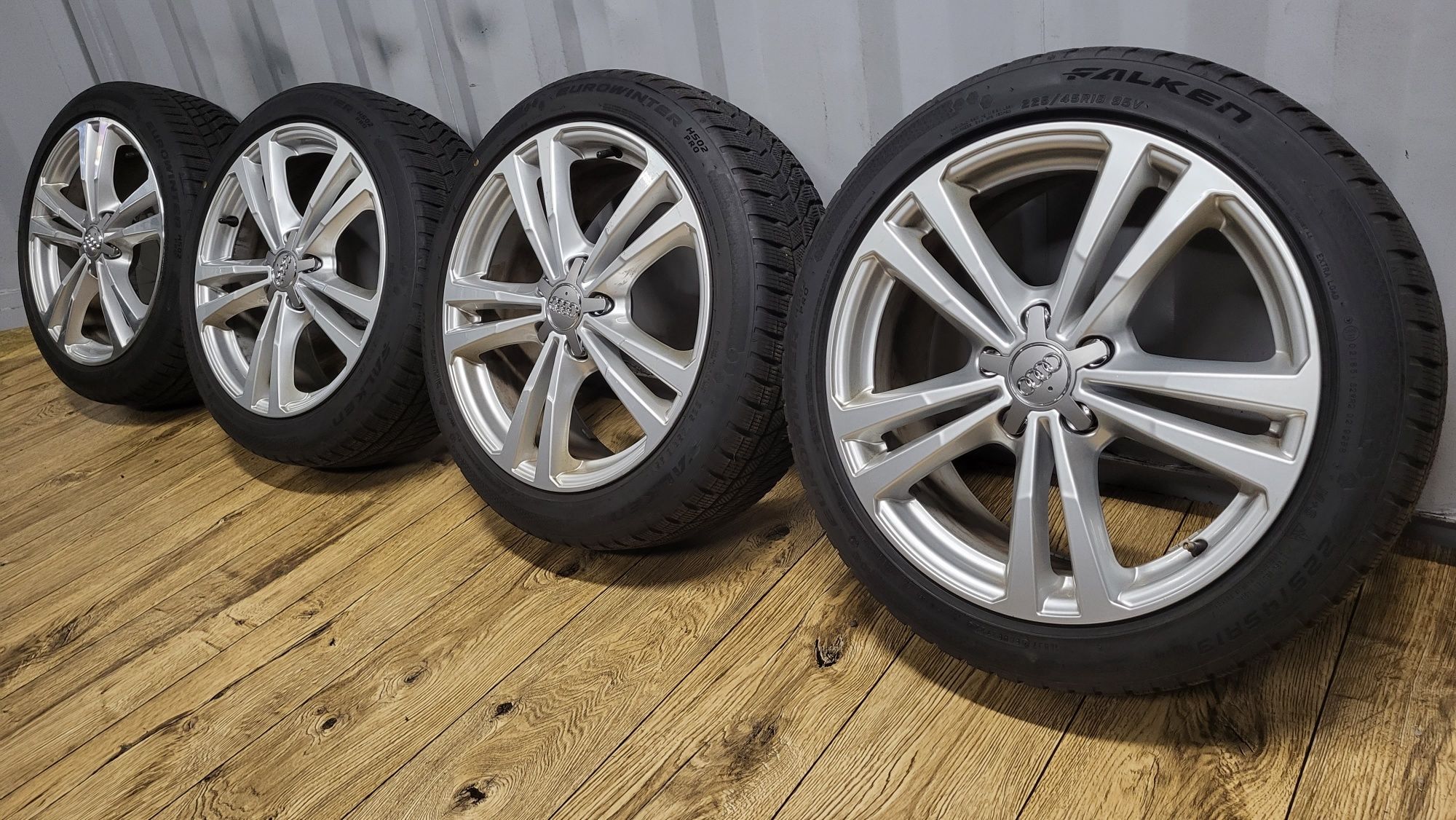 Alufelgi Audi S-line 18" 5x112 z oponami 225/45 R18 A3 8V 8Y A4 B7 B6