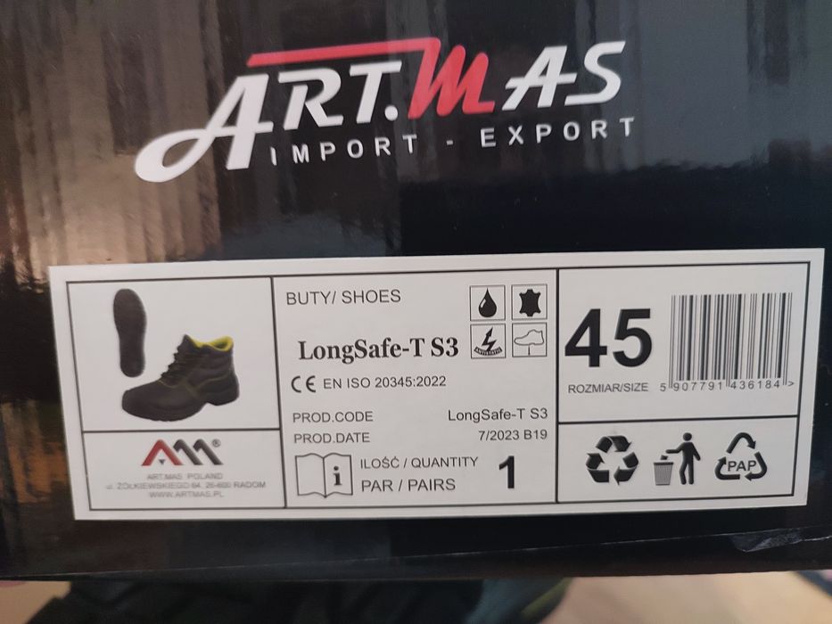 Buty robocze nowe  rozmiar 45