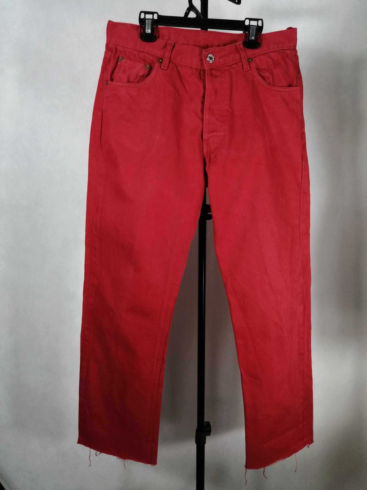 LEVIS 501xx Jeans Spodnie Męskie W33 Bawełna 100% Czerwone