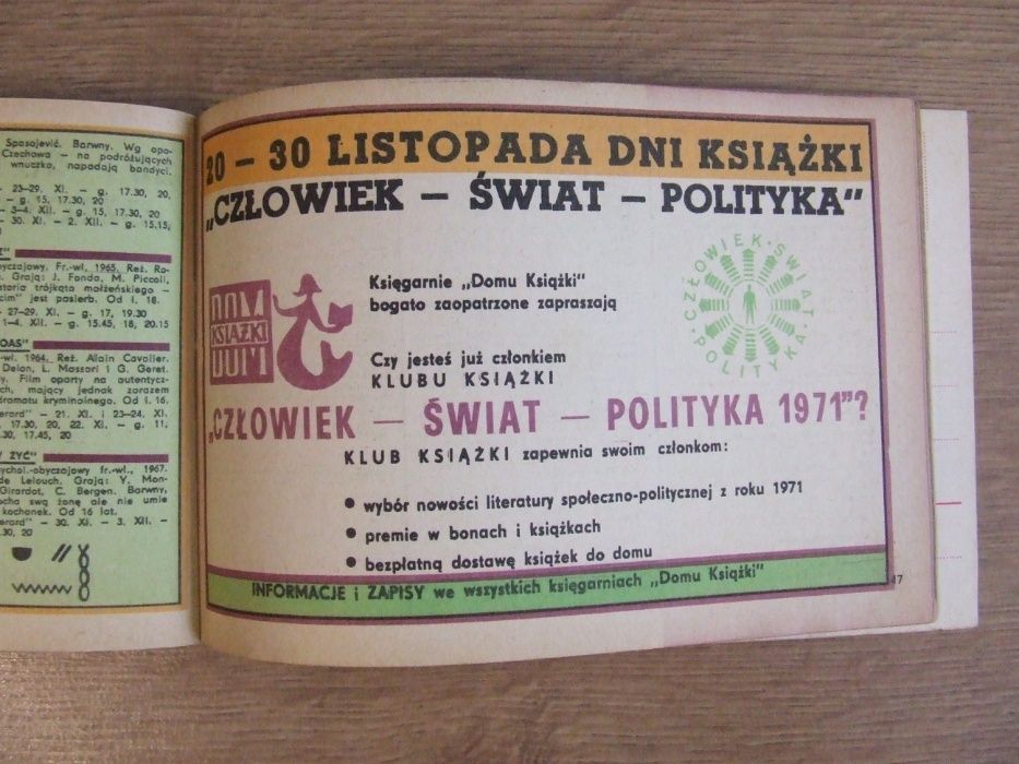 WIK Warszawski informator kulturalny 1970r.