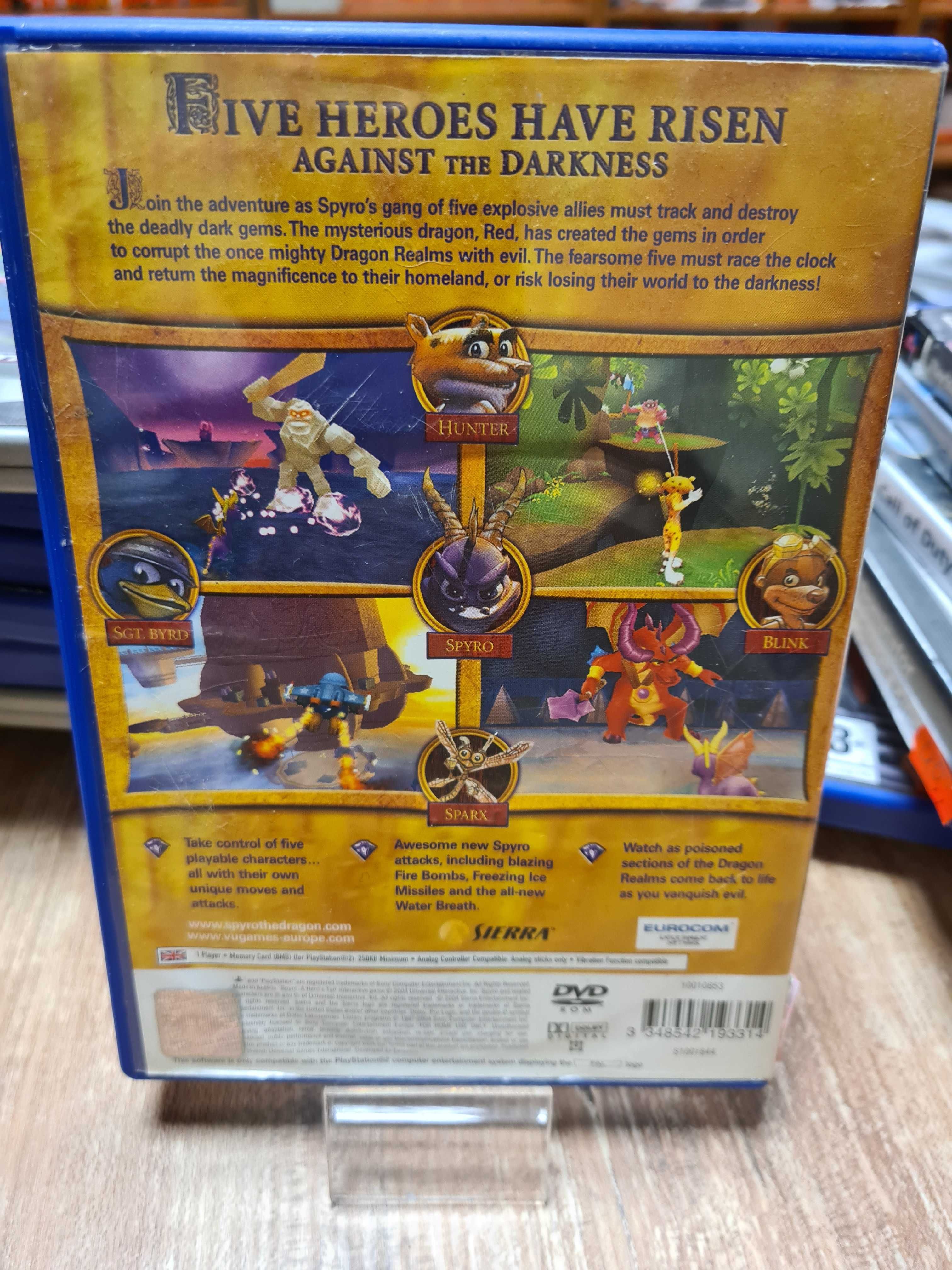 Spyro: A Hero's Tail PS2, Sklep Wysyłka Wymiana