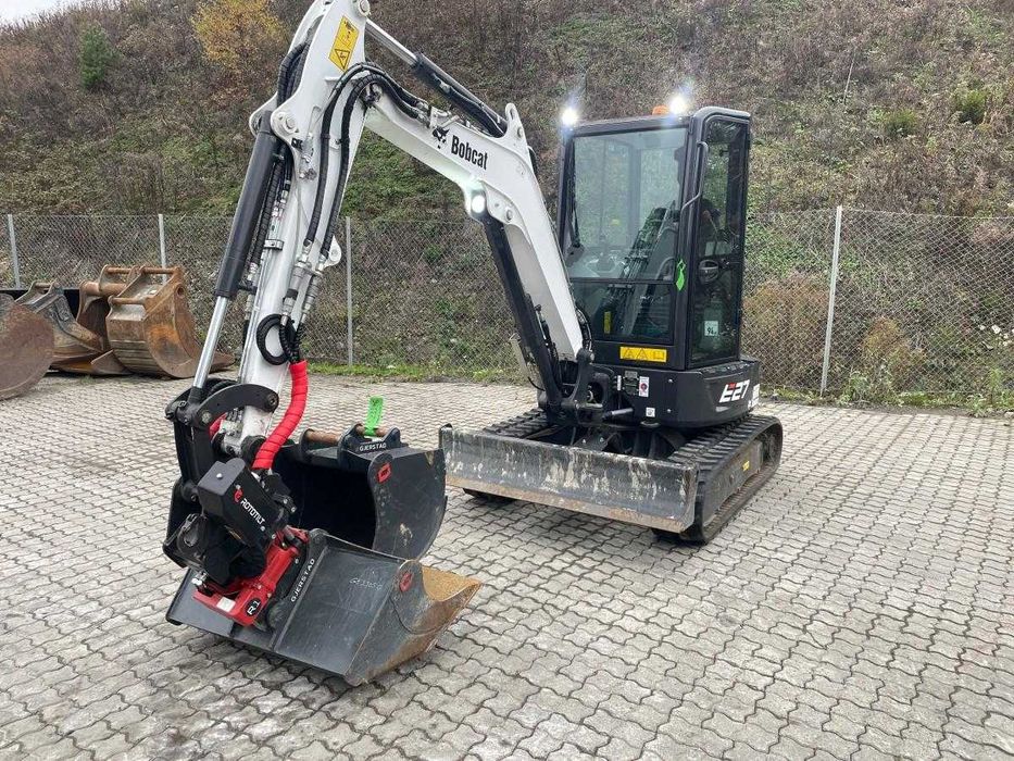 Minikoparka gąsienicowa BOBCAT E27 ROTOTILT + 2 ŁYŻKI