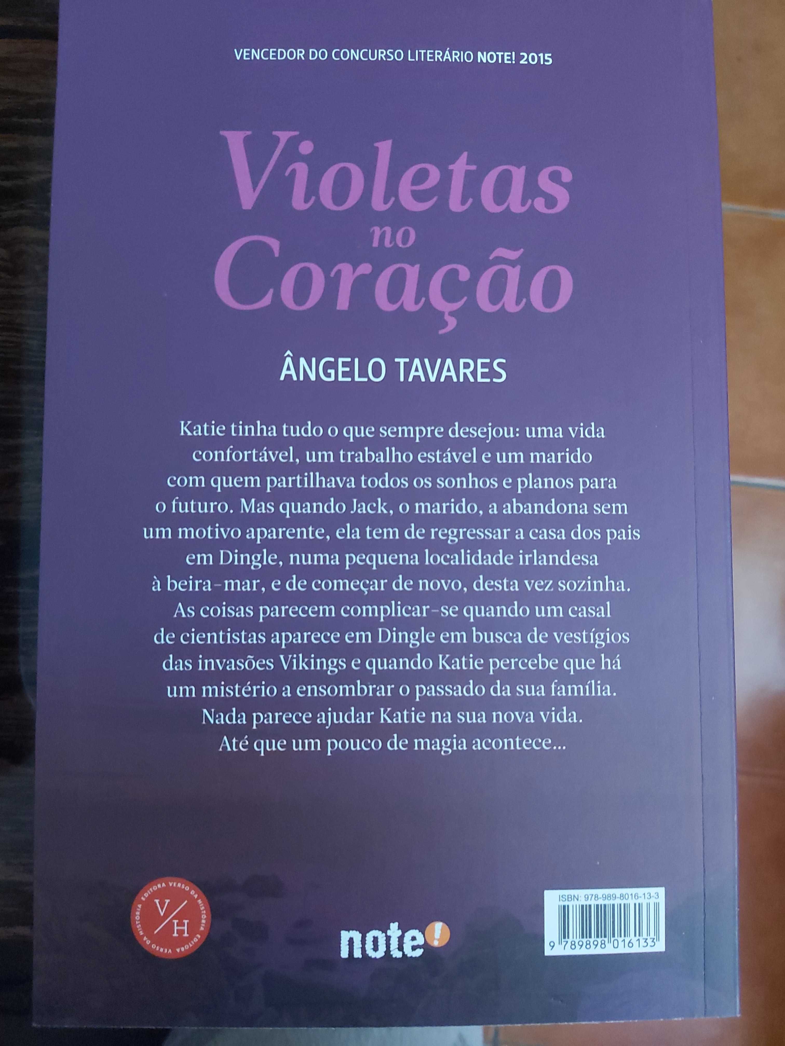 Violetas no coração c/ portes incluídos