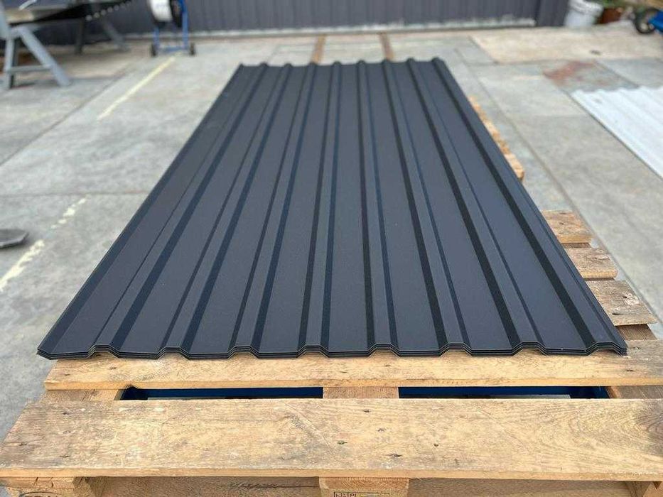 Blacha trapezowa T18 - Czarna - MAT lub POŁYSK - Pod wymiar!