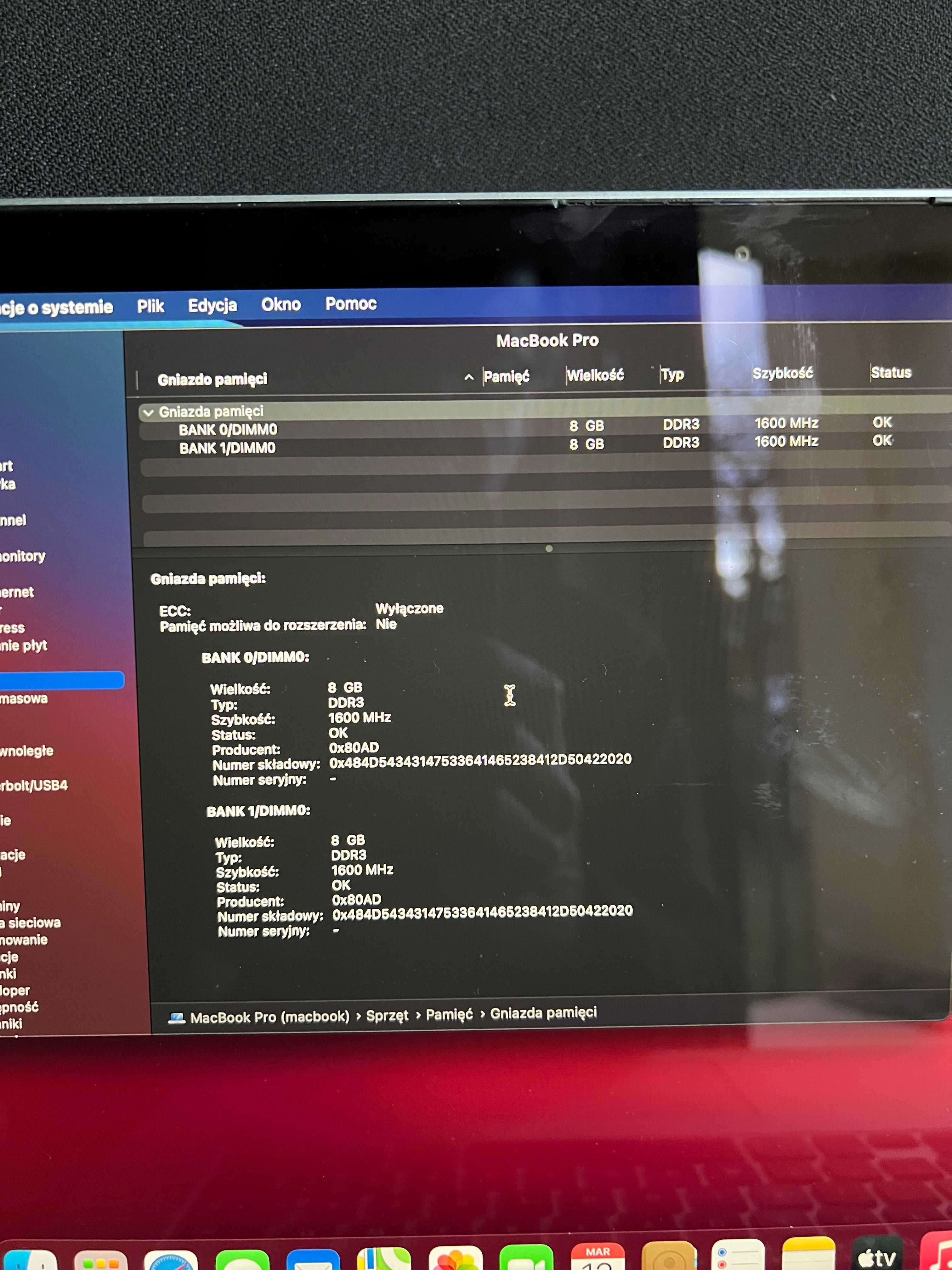 Apple MacBook Pro 11,3 Retina 15' SSD 1TB 16GB RAM nowa bateria