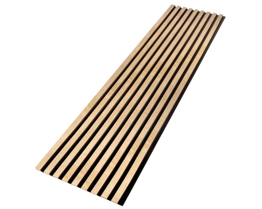 Lamele ścienne 275x40,5 cm, na czarnej płycie DĄB SANTA 661