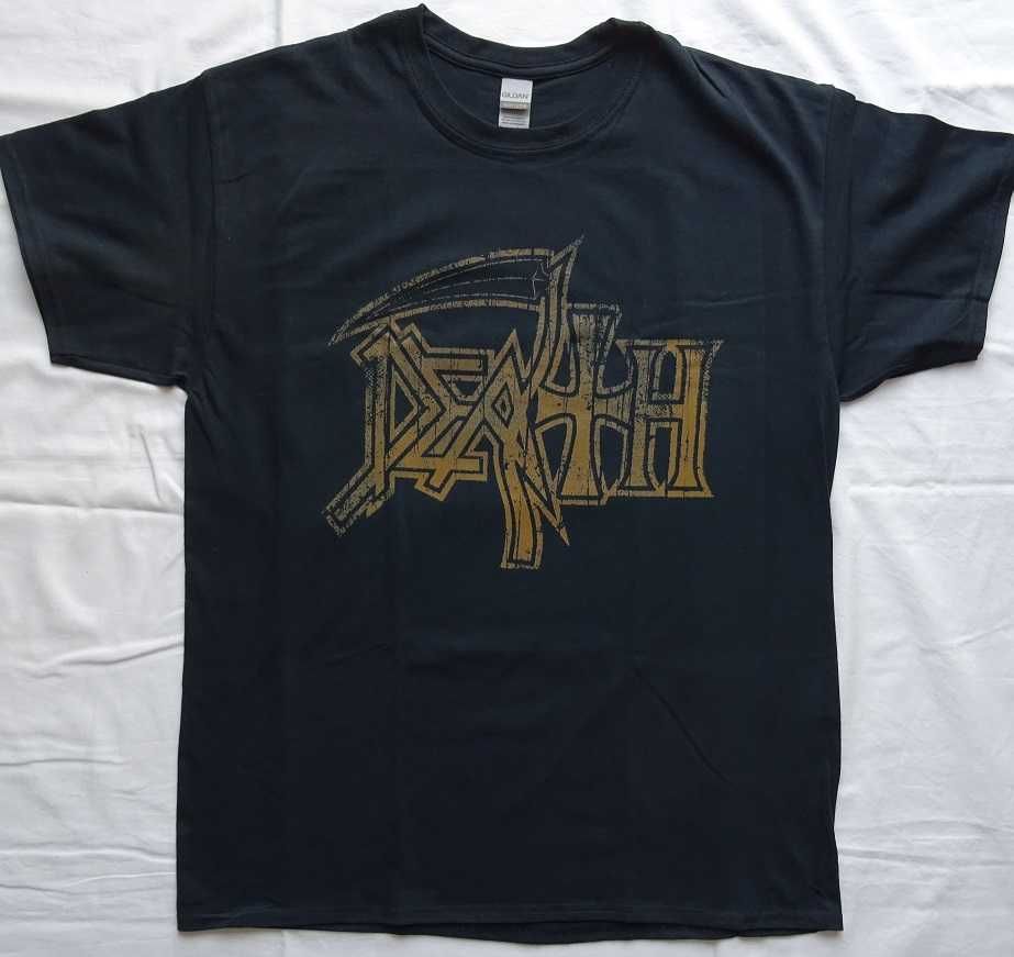 Death Gold Logo Złote Oficjalna T-Shirt Death Metal Chuck Schuldiner