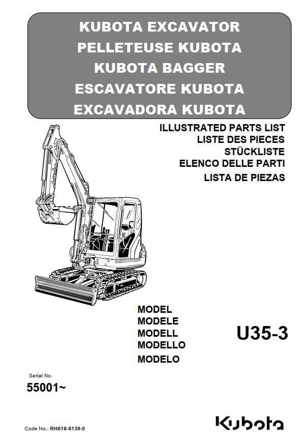 Katalog części KUBOTA U 35-3