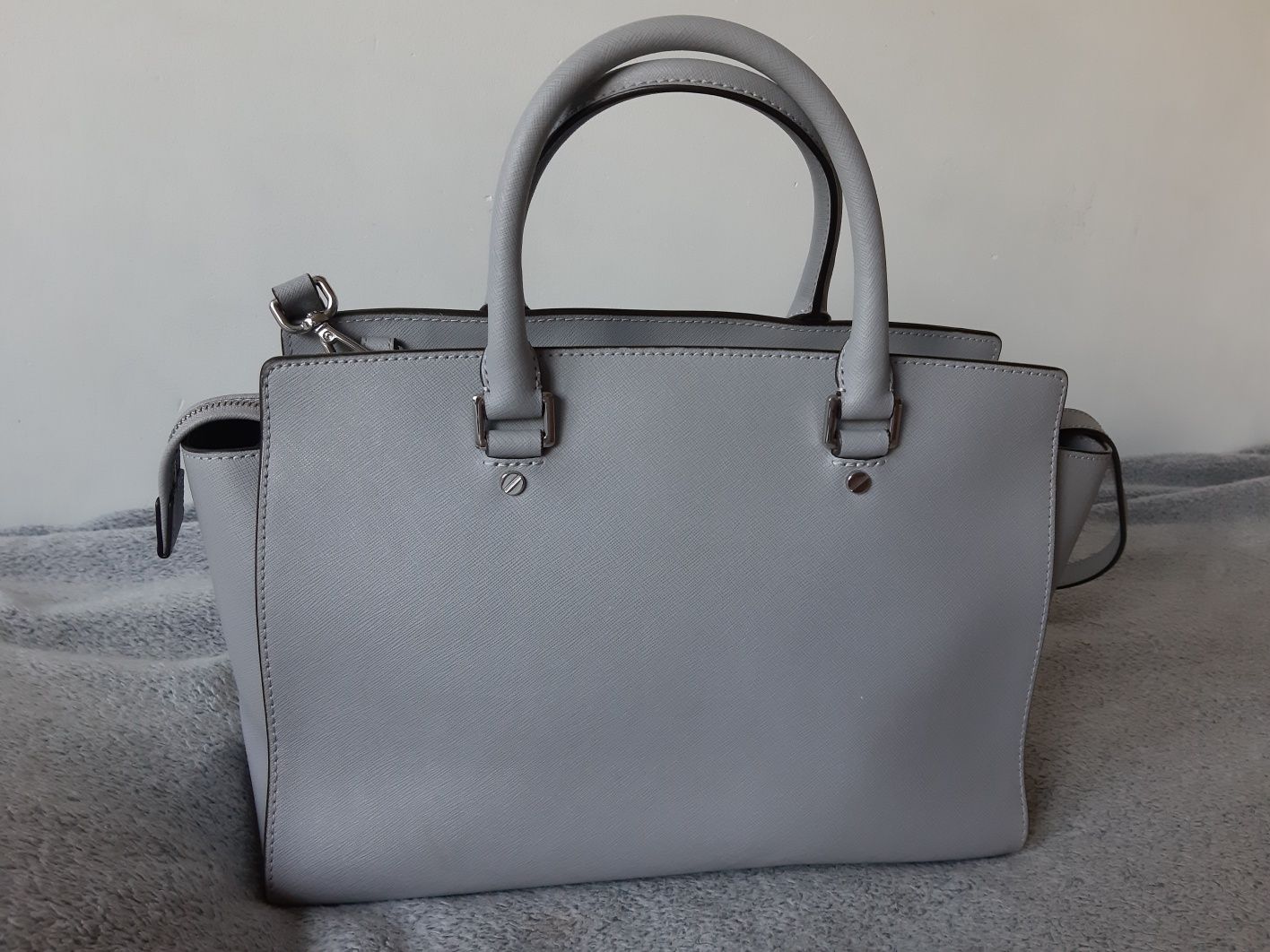 Torebka Michael Kors Selma saffiano szara