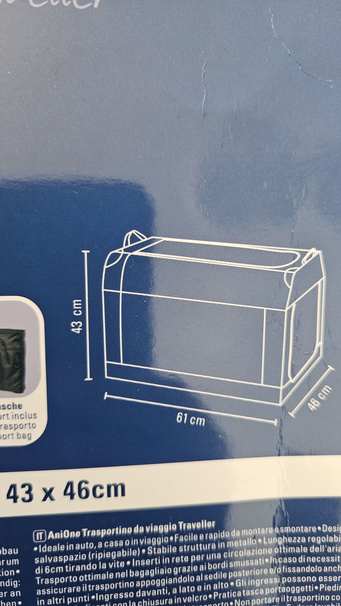 Anione transportbox  dla psa .Transporter dla psa do samochodu 61x43cm