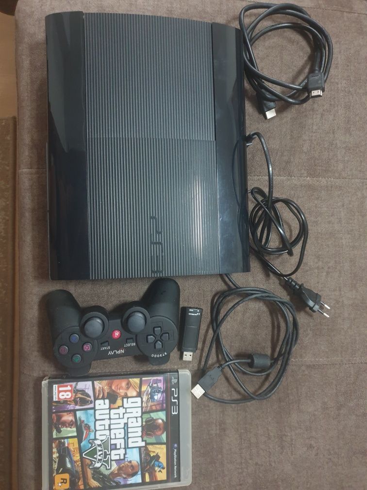 PS3 Playstation 3 + GTA5 + porta discos