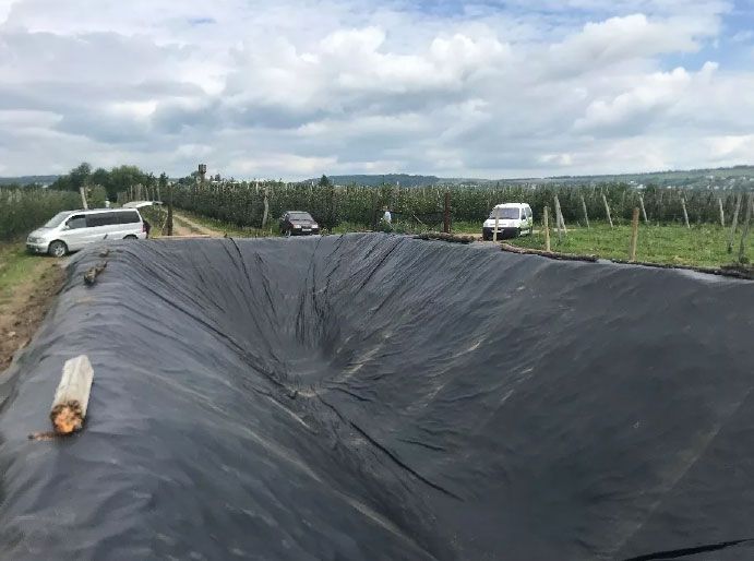 Пленка для пруда ПВХ. Полотна пленки ПВХ больших размеров от 200 м2