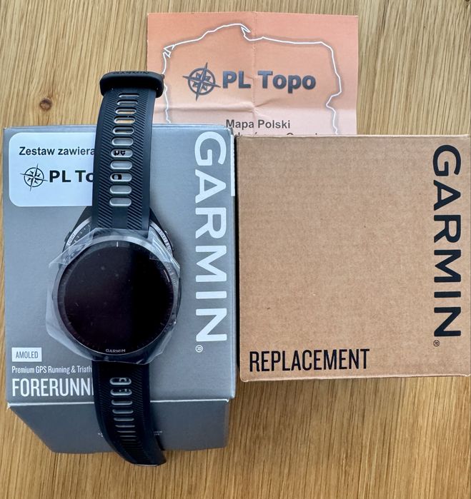 Garmin Forerunner 965 + mapa PL Topo nowy