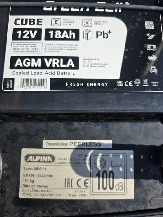 Kosiarka traktorek Alpina AT4 84A Husqvarna