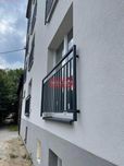 Balustrada nierdzewna Balkon Portfenetr Harfa Antracyt Barierka
