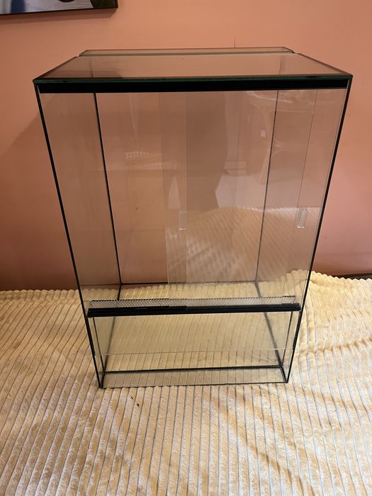 Terrarium dla gadów z wentylacją szyba przesuwna 35x40x60cm