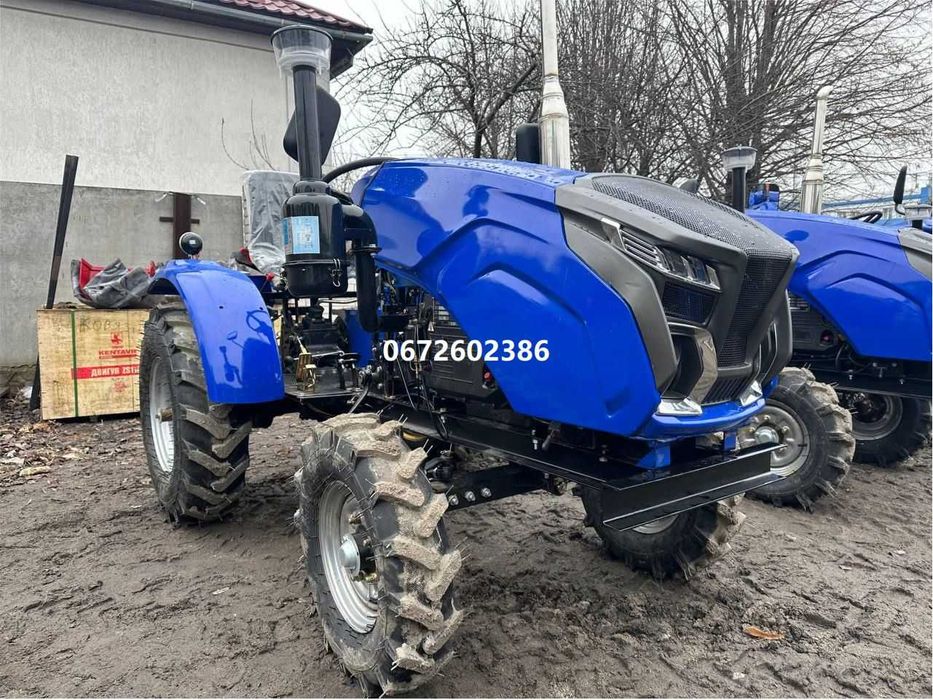 Мототрактор KENTAVR 240B з плугом та фрезою Кентавр доставка під двір