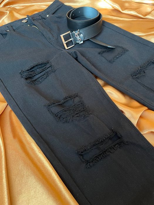 Рвані джинси чорні