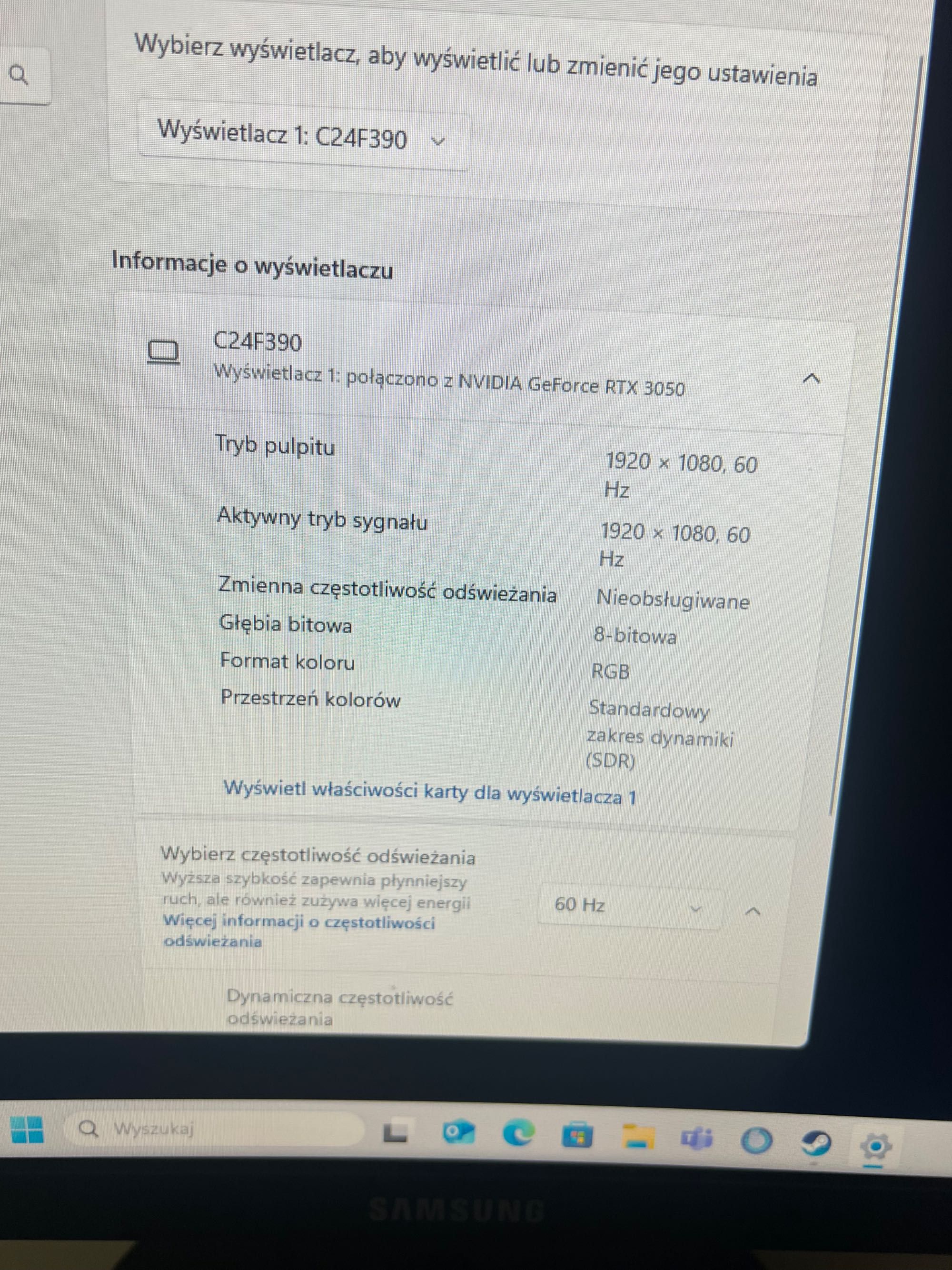 Sprzedam monitor Samsung