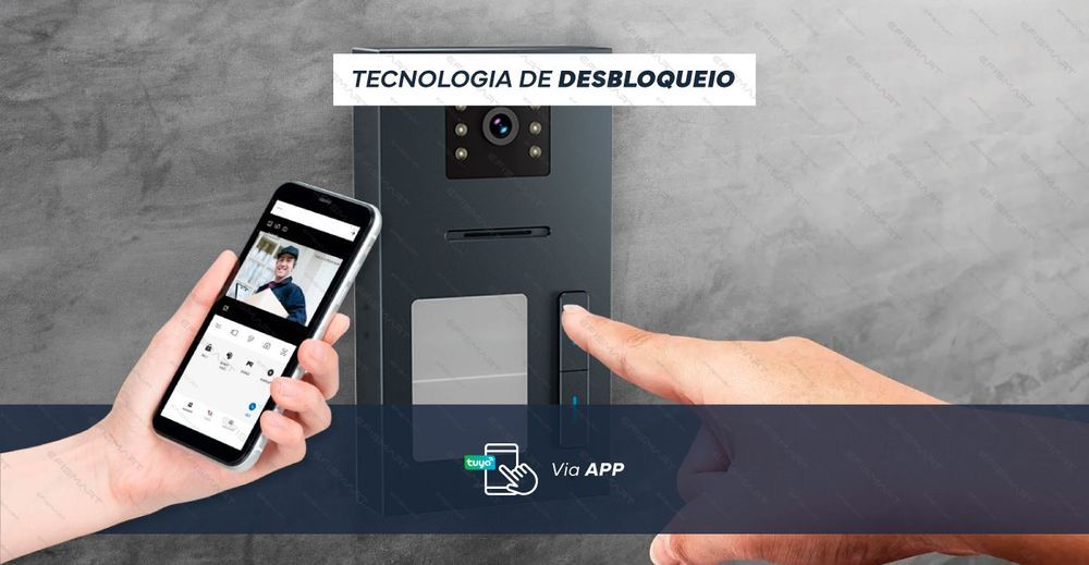 Vídeo Porteiro 4x Monitores 7" WIFI|P. Externo 4 Botões  VP345