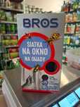Bros Moskitiera siatka na okno na owady 150x180 cm Czarna