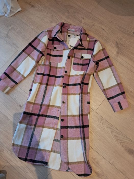 Koszula sukienka tunika płaszcz flanela 146