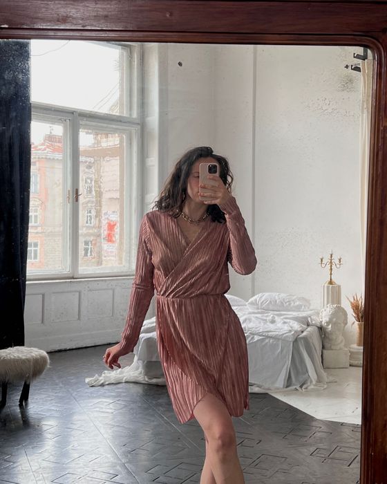 Сукня міді плісе